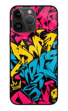 Graffiti Vibe iPhone 14 Pro Max Glass Case