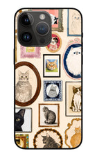 Mirror Cats iPhone 14 Pro Max Glass Case