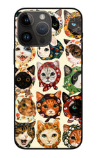 Cool Cat iPhone 14 Pro Max Glass Case
