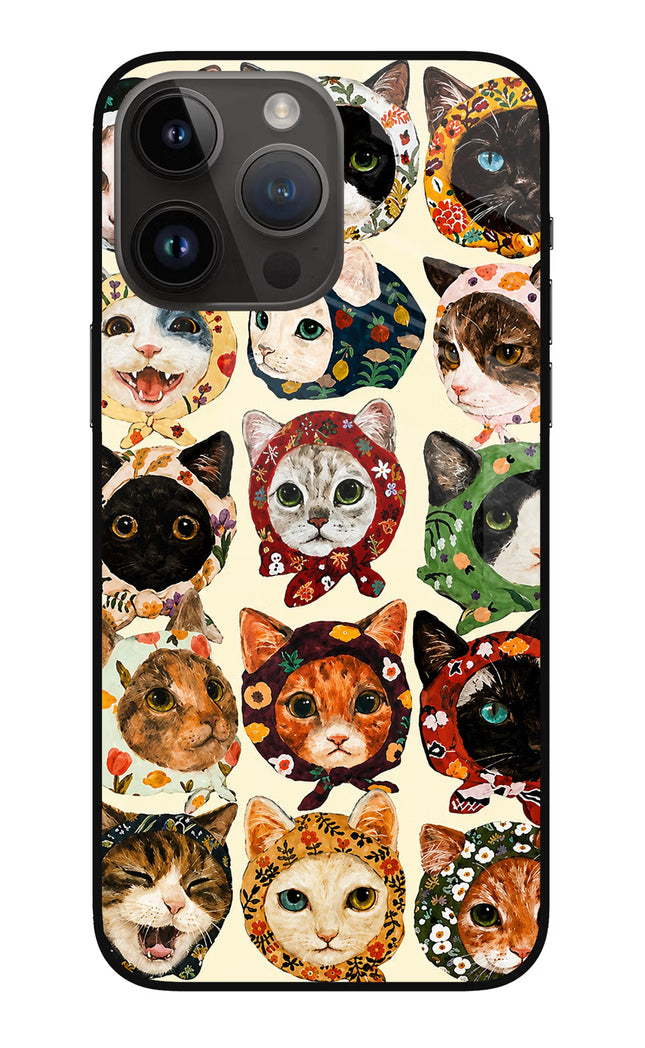 Cool Cat iPhone 14 Pro Max Glass Case