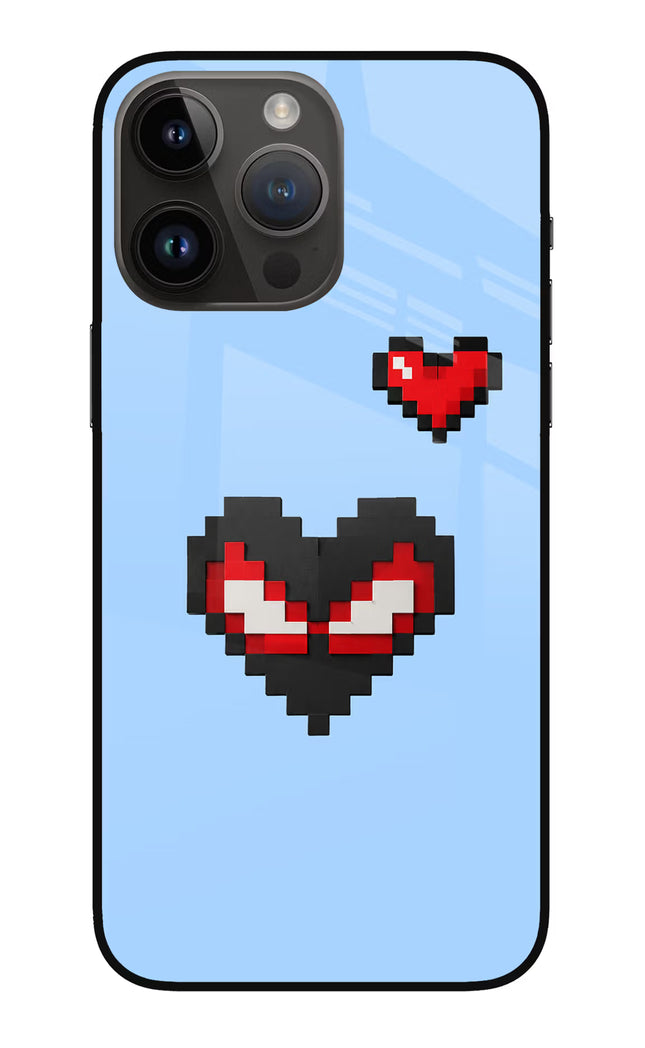 Peter Heart iPhone 14 Pro Max Glass Case