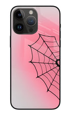 Pink Web iPhone 14 Pro Max Glass Case