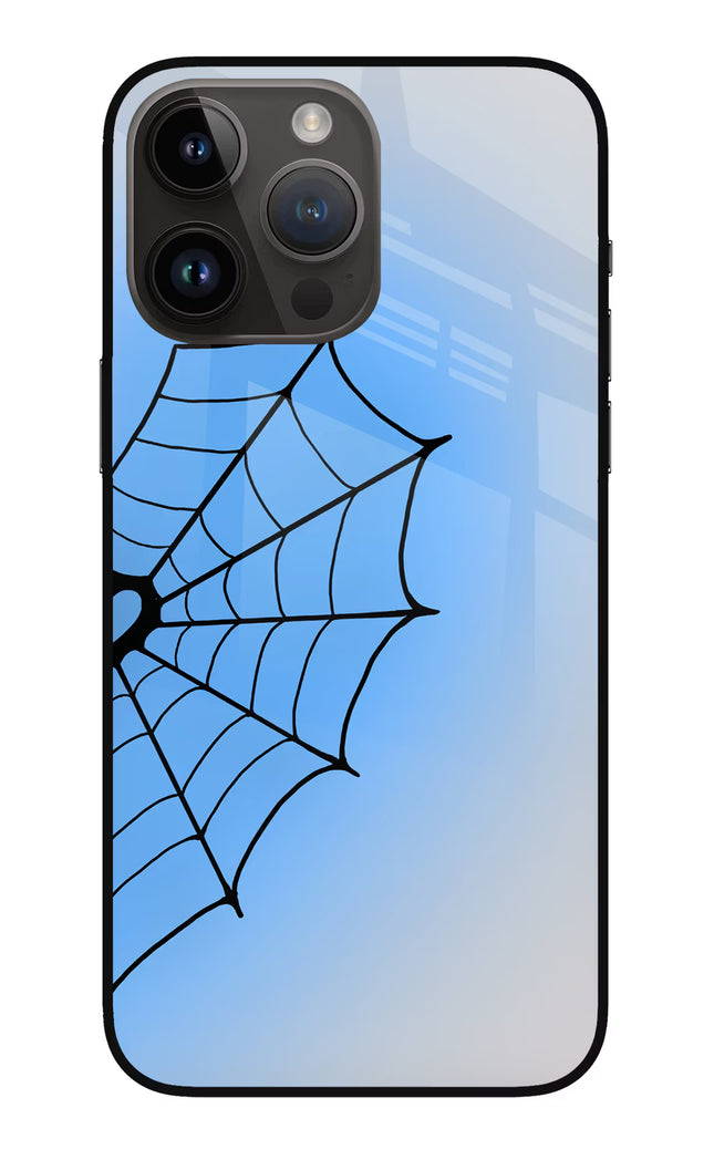 Blue Web iPhone 14 Pro Max Glass Case