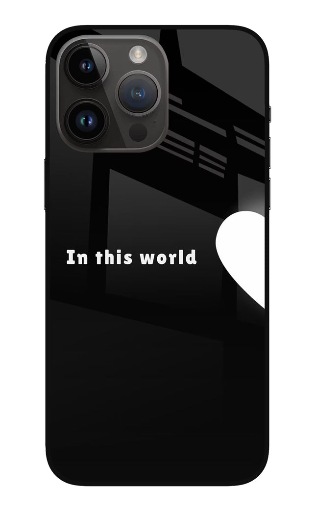 This World iPhone 14 Pro Max Glass Case