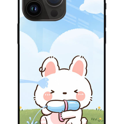 Bunny Treat iPhone 14 Pro Max Glass Case
