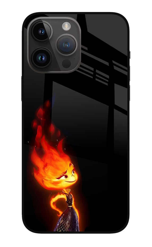 Ember Flame iPhone 14 Pro Max Glass Case