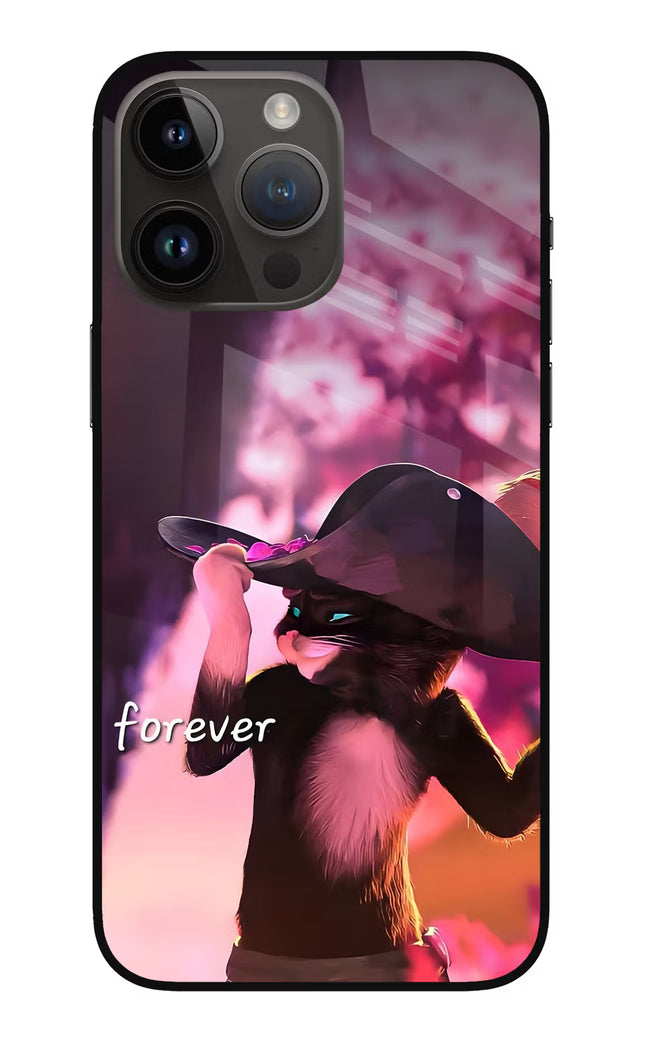 Forever Cat iPhone 14 Pro Max Glass Case