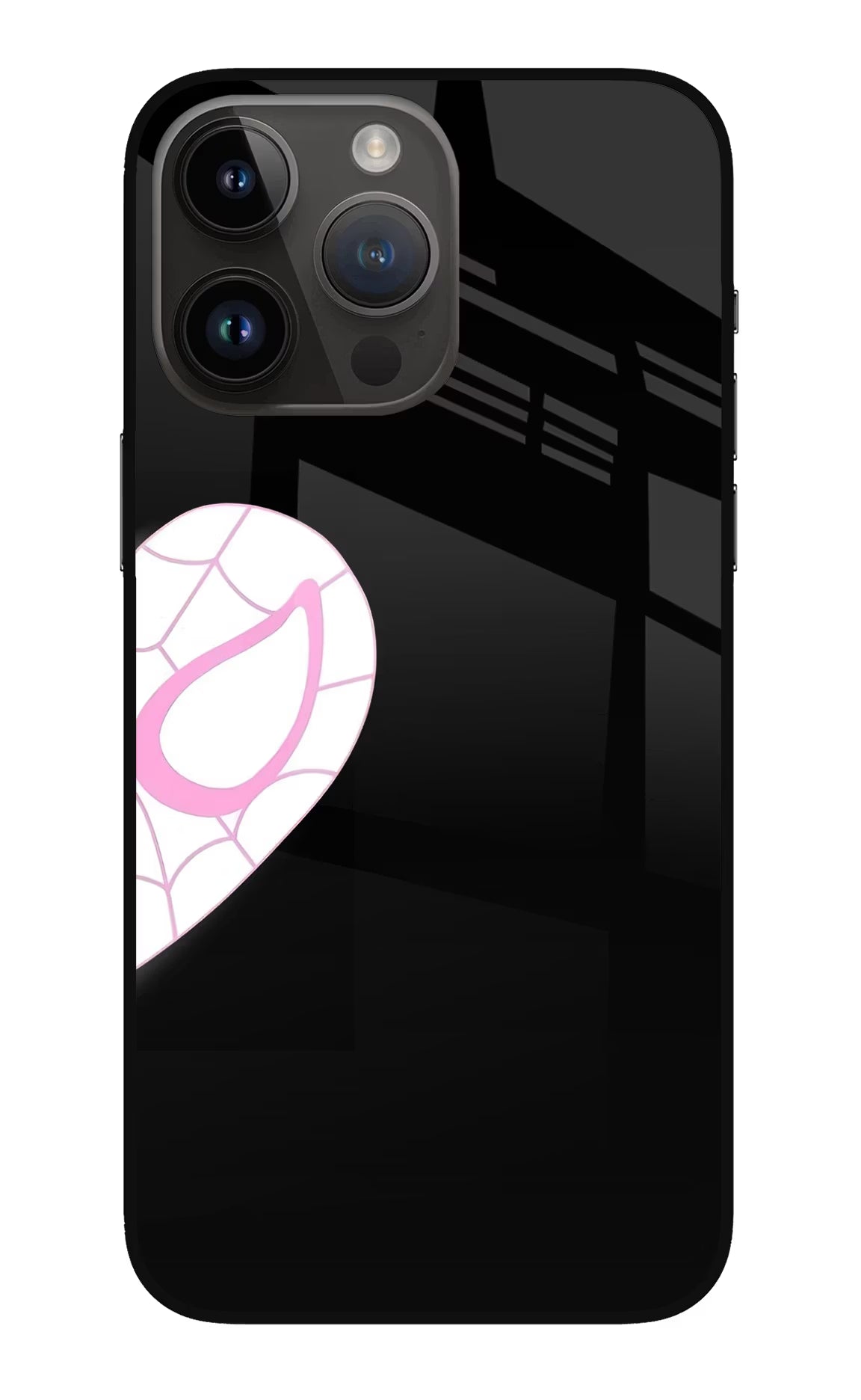 Gwen Mask iPhone 14 Pro Max Glass Case
