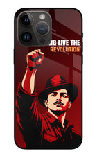 Bhagat Singh Revolution iPhone 14 Pro Max Glass Case
