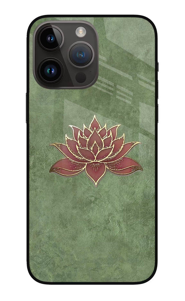 Lotus Grace iPhone 14 Pro Max Glass Case