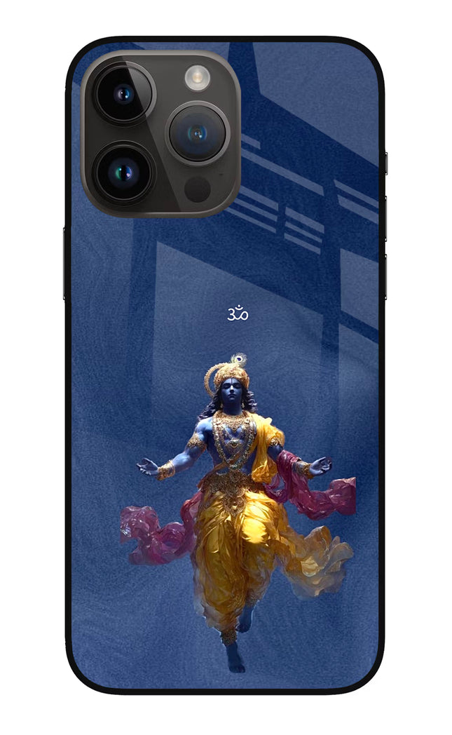 Cosmic Krishna iPhone 14 Pro Max Glass Case
