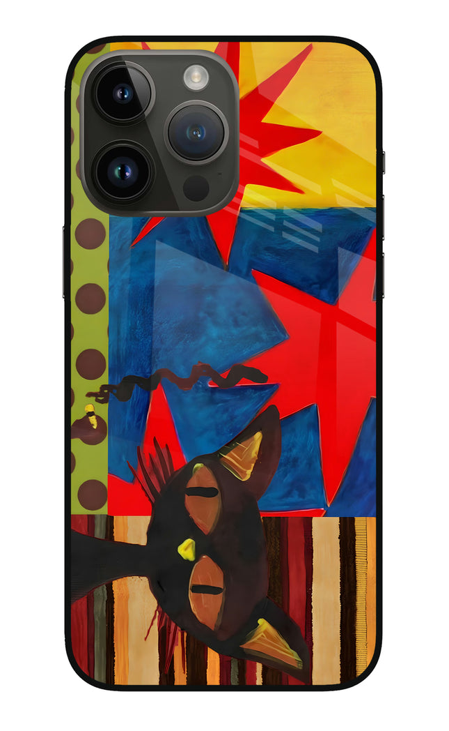 Pop Cat iPhone 14 Pro Max Glass Case