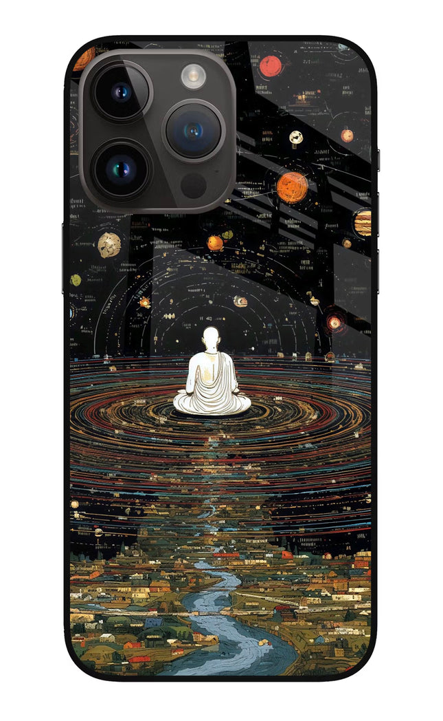 Space Monk iPhone 14 Pro Max Glass Case