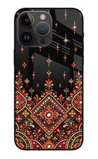 Noir Mehfil iPhone 14 Pro Max Glass Case
