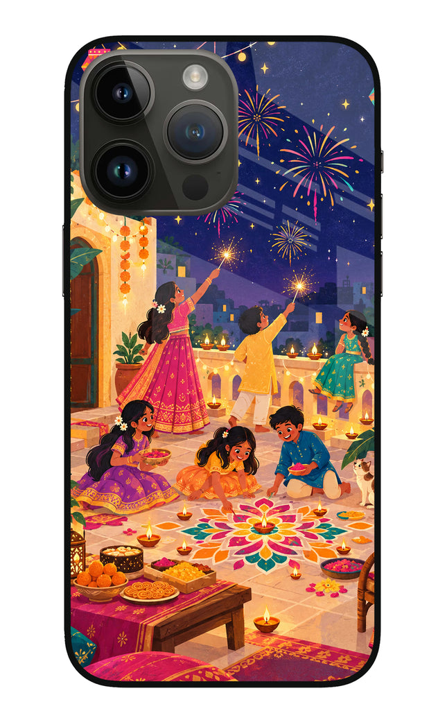 Diwali Night iPhone 14 Pro Max Glass Case