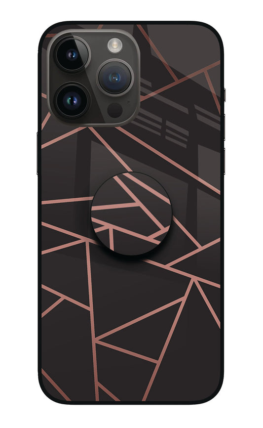 Geometric Pattern iPhone 14 Pro Max Glass Case