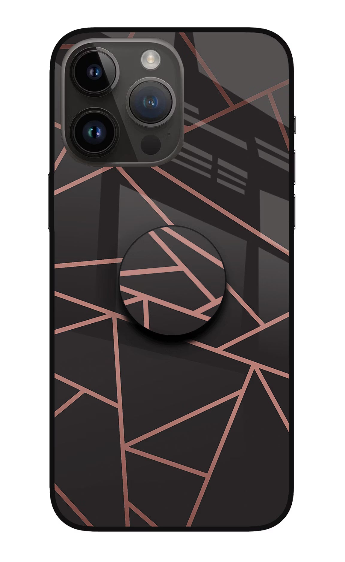Geometric Pattern iPhone 14 Pro Max Pop Case by Casekaro