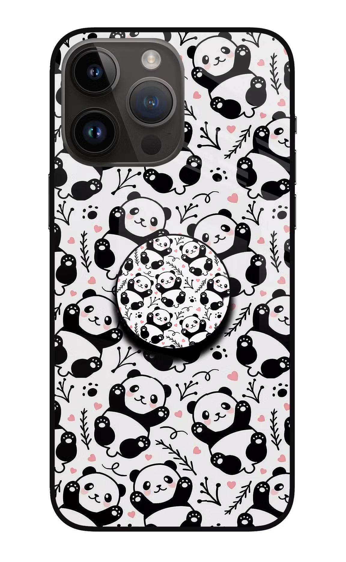 Cute Panda iPhone 14 Pro Max Pop Case by Casekaro