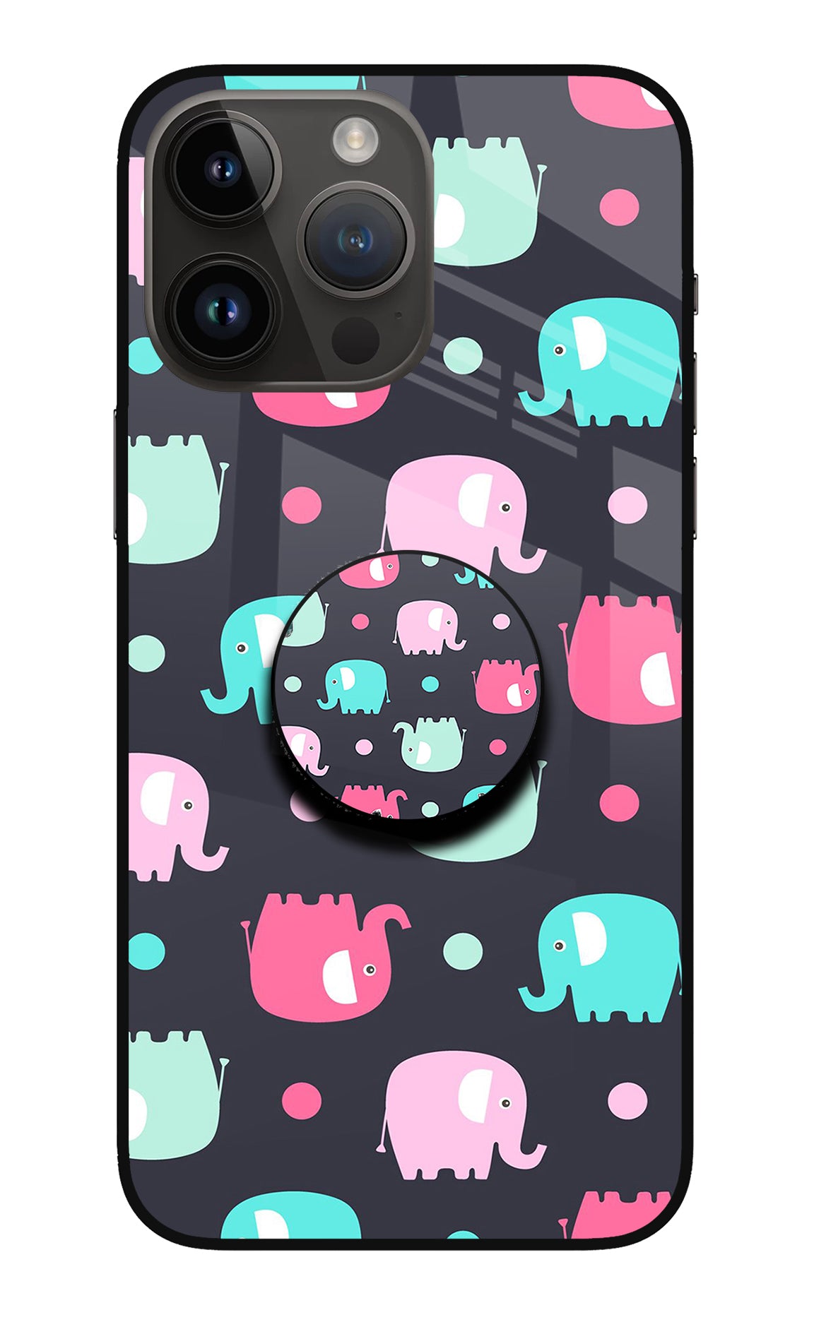Baby Elephants iPhone 14 Pro Max Pop Case
