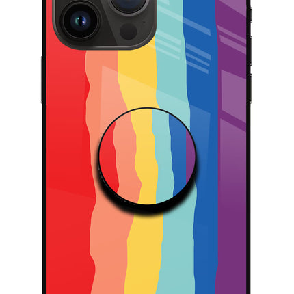 Rainbow iPhone 14 Pro Max Glass Case