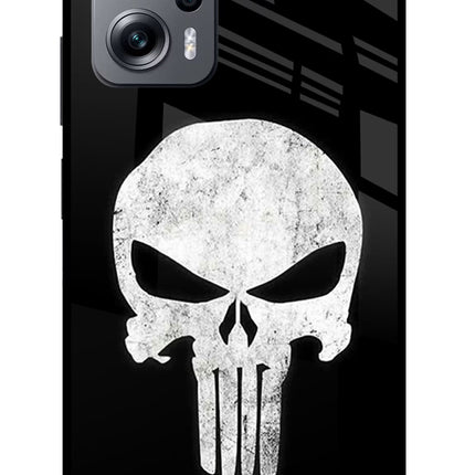Punisher Skull Redmi K50i Glass Case Back Cover by Casekaro