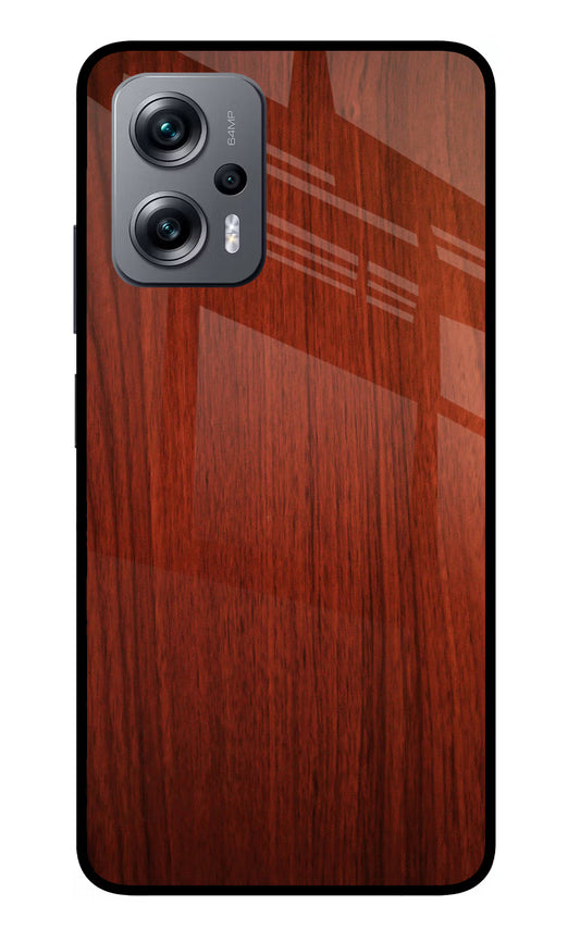Wooden Plain Pattern Redmi K50i Glass Case