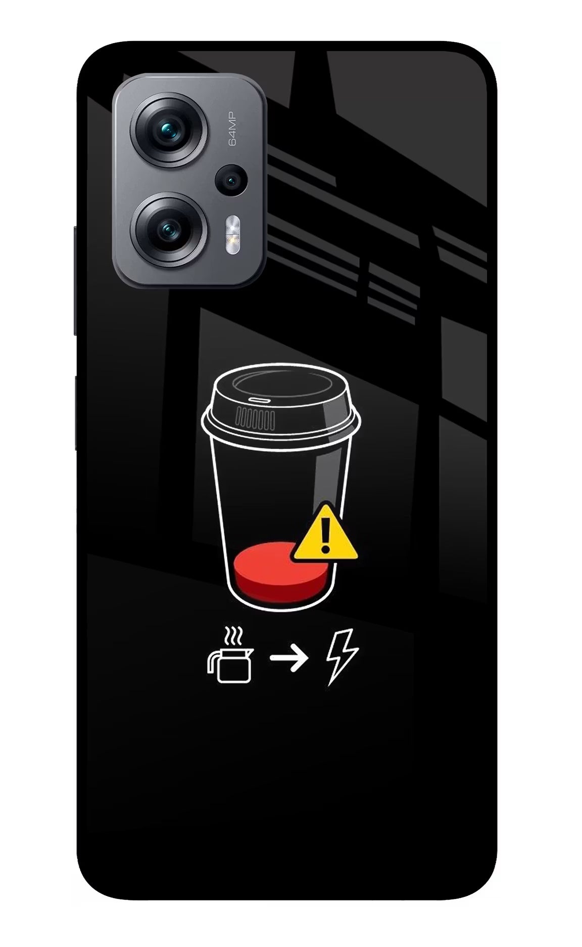 Coffee Redmi K50i Glass Case