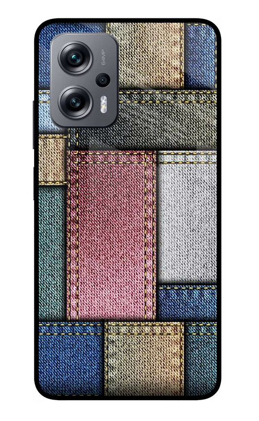 Multicolor Jeans Redmi K50i Glass Case
