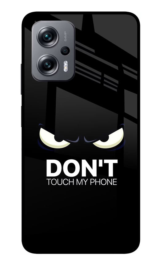 Don'T Touch My Phone Redmi K50i Glass Case