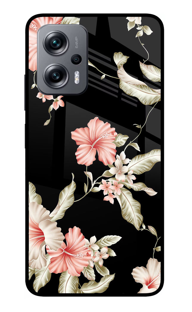 Flowers Redmi K50i Glass Case