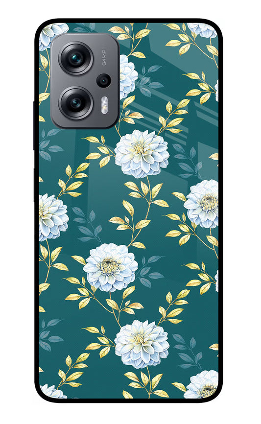 Flowers Redmi K50i Glass Case