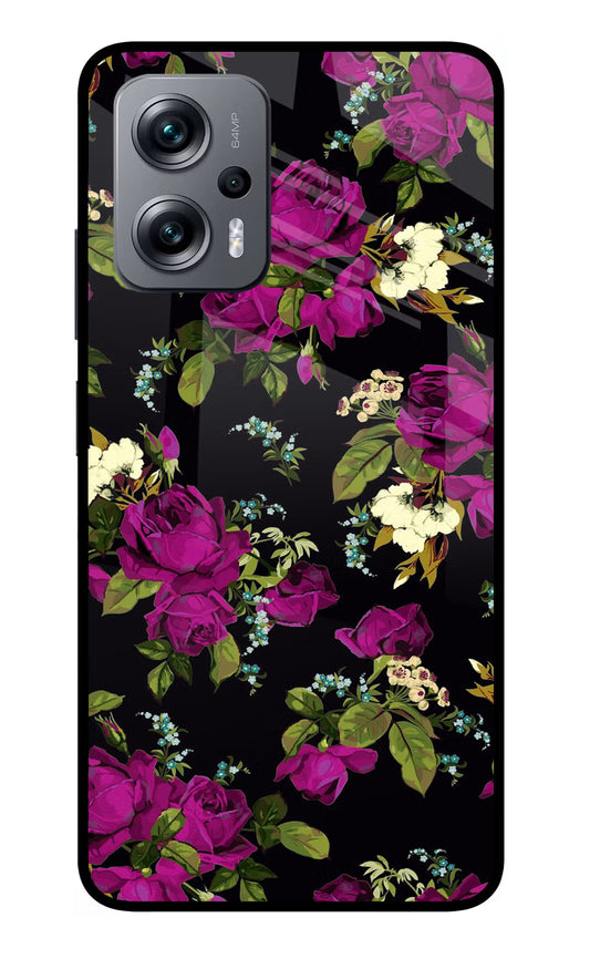 Flowers Redmi K50i Glass Case