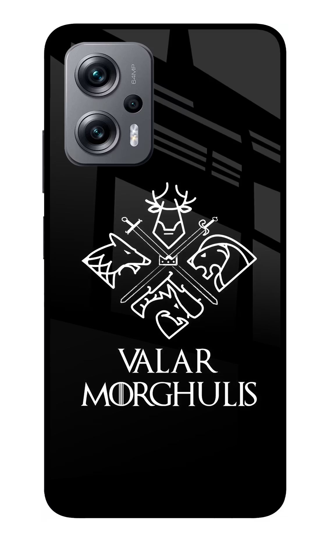 Valar Morghulis | Game Of Thrones Redmi K50i Glass Case Back Cover by Casekaro