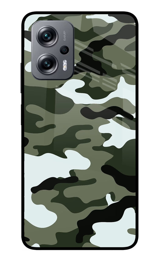 Camouflage Redmi K50i Glass Case
