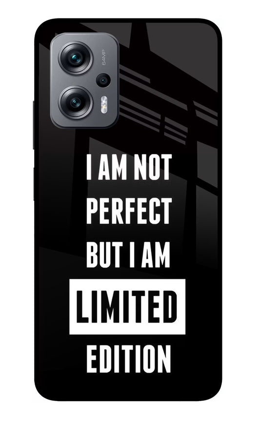 I Am Not Perfect But I Am Limited Edition Redmi K50i Glass Case