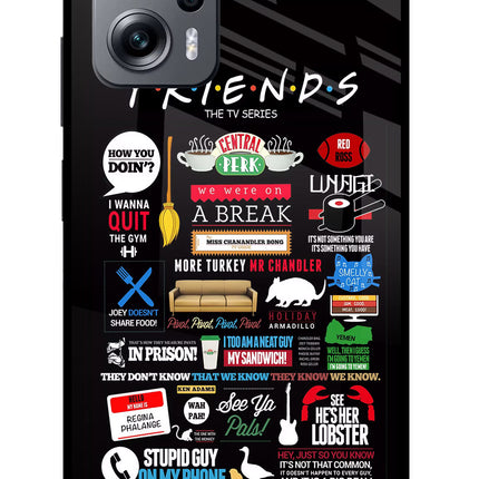 FRIENDS Redmi K50i Glass Case Back Cover by Casekaro