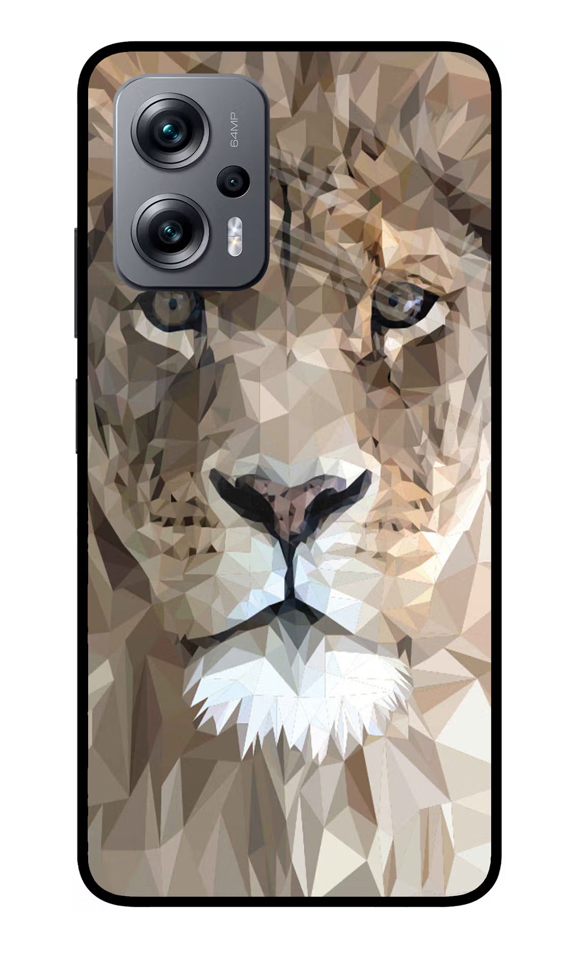 Lion Art Redmi K50i Glass Case
