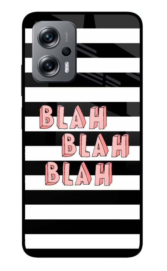 Blah Blah Blah Redmi K50i Glass Case
