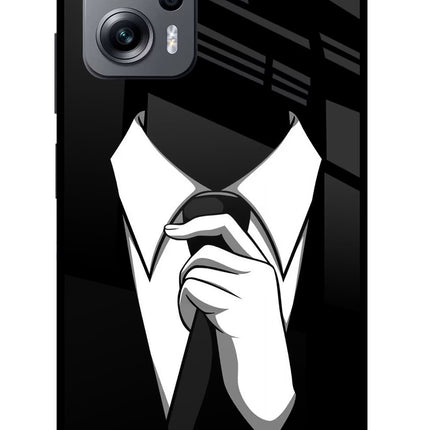 Black Tie Redmi K50i Glass Case