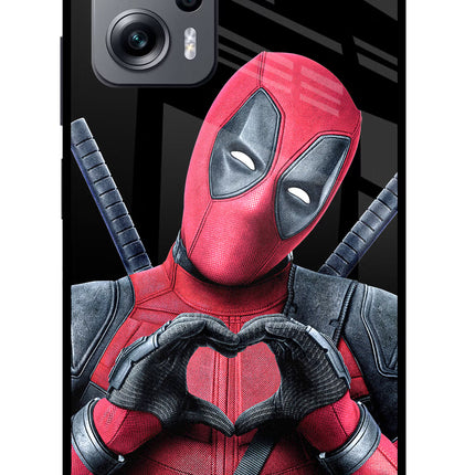 Deadpool Redmi K50i Glass Case Back Cover by Casekaro
