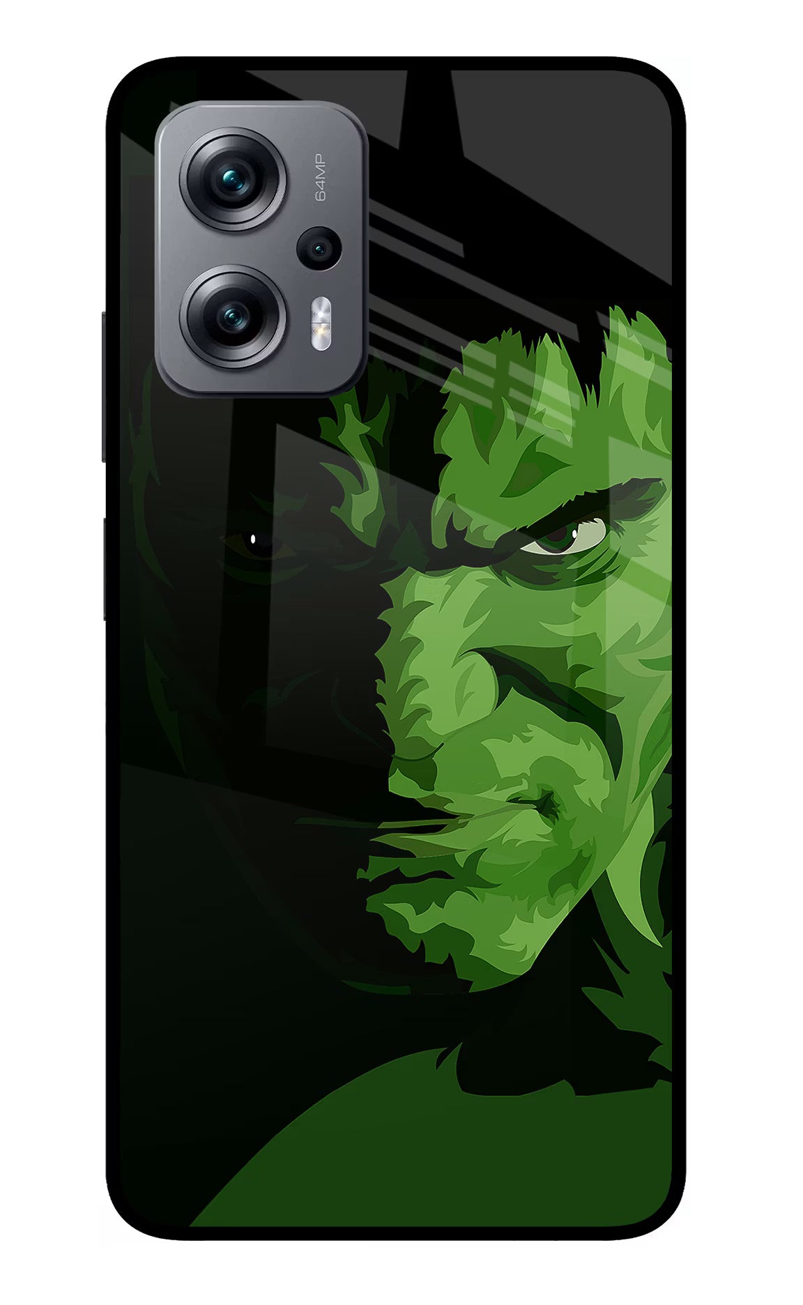 HULK Redmi K50i Glass Case Back Cover by Casekaro