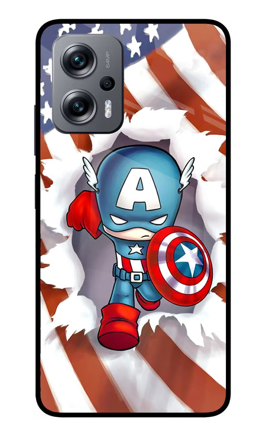 Captain America Redmi K50i Glass Case