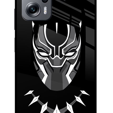 Black Panther Redmi K50i Glass Case Back Cover by Casekaro