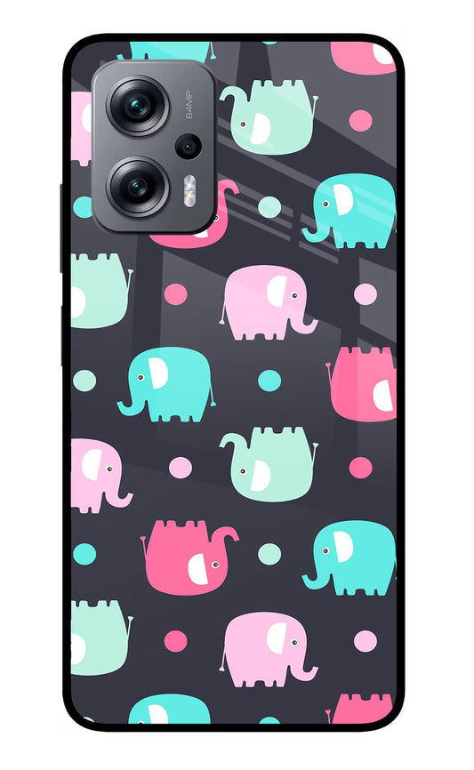 Elephants Redmi K50i Glass Case