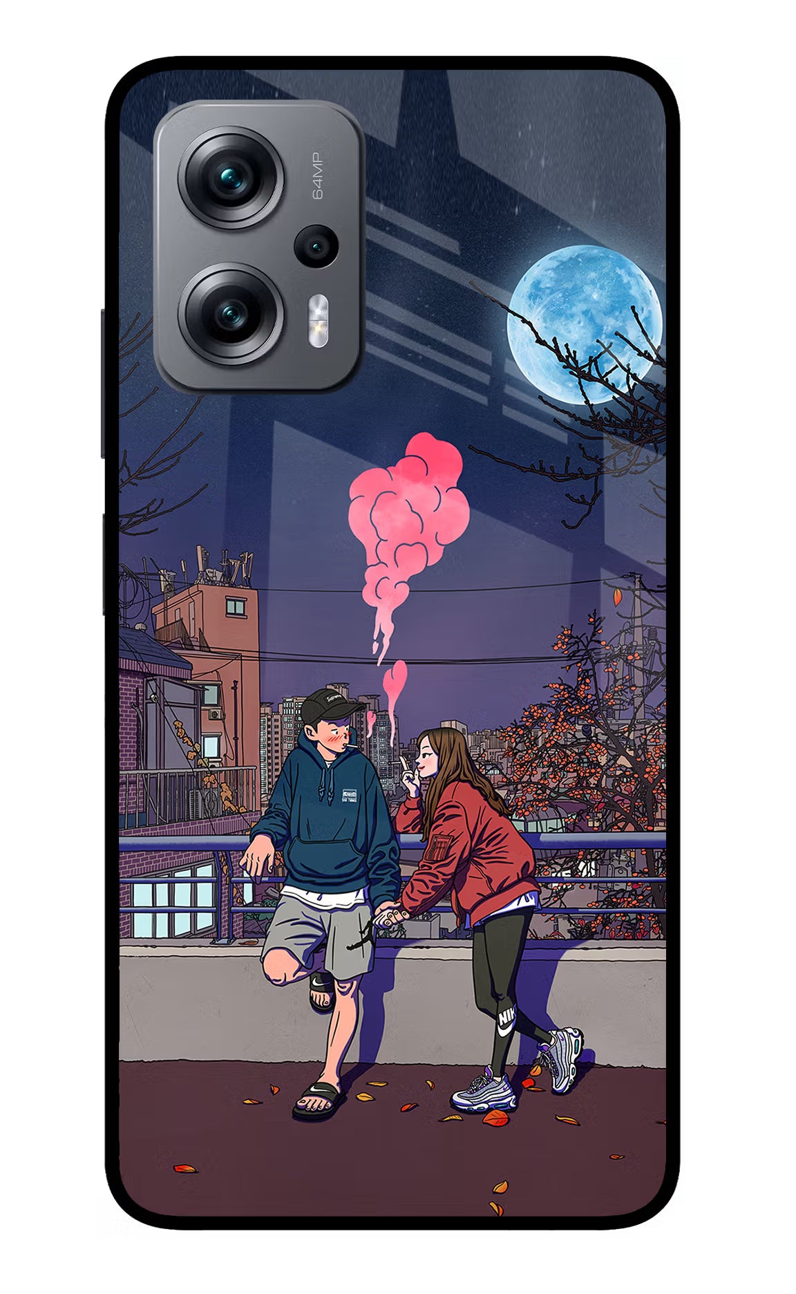 Chilling Couple Redmi K50i Glass Case