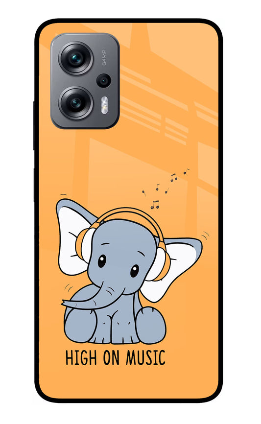 High On Music Redmi K50i Glass Case