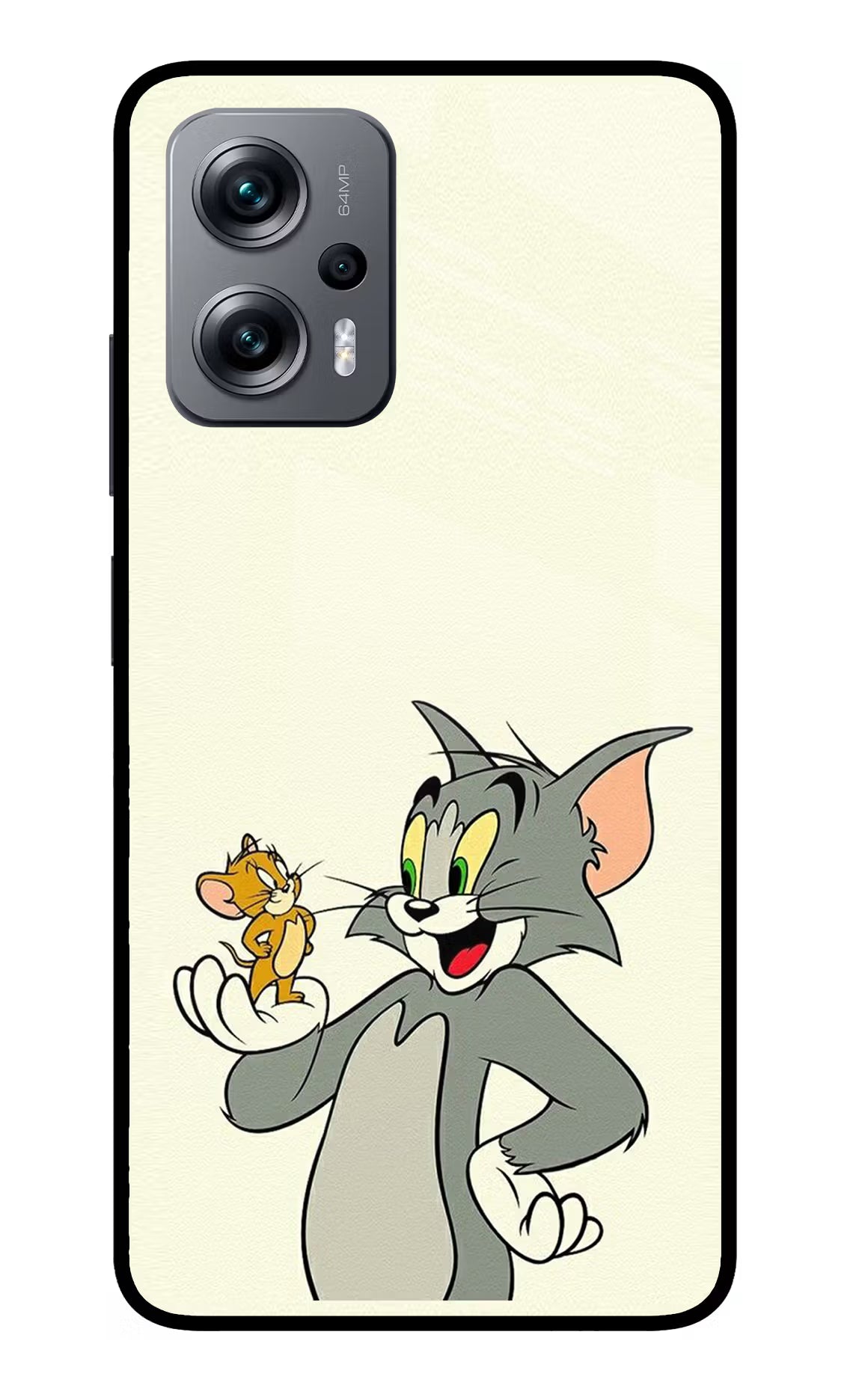 Tom & Jerry Redmi K50i Glass Case Back Cover by Casekaro
