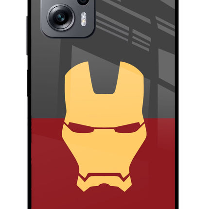 Ironman Redmi K50i Glass Case Back Cover by Casekaro