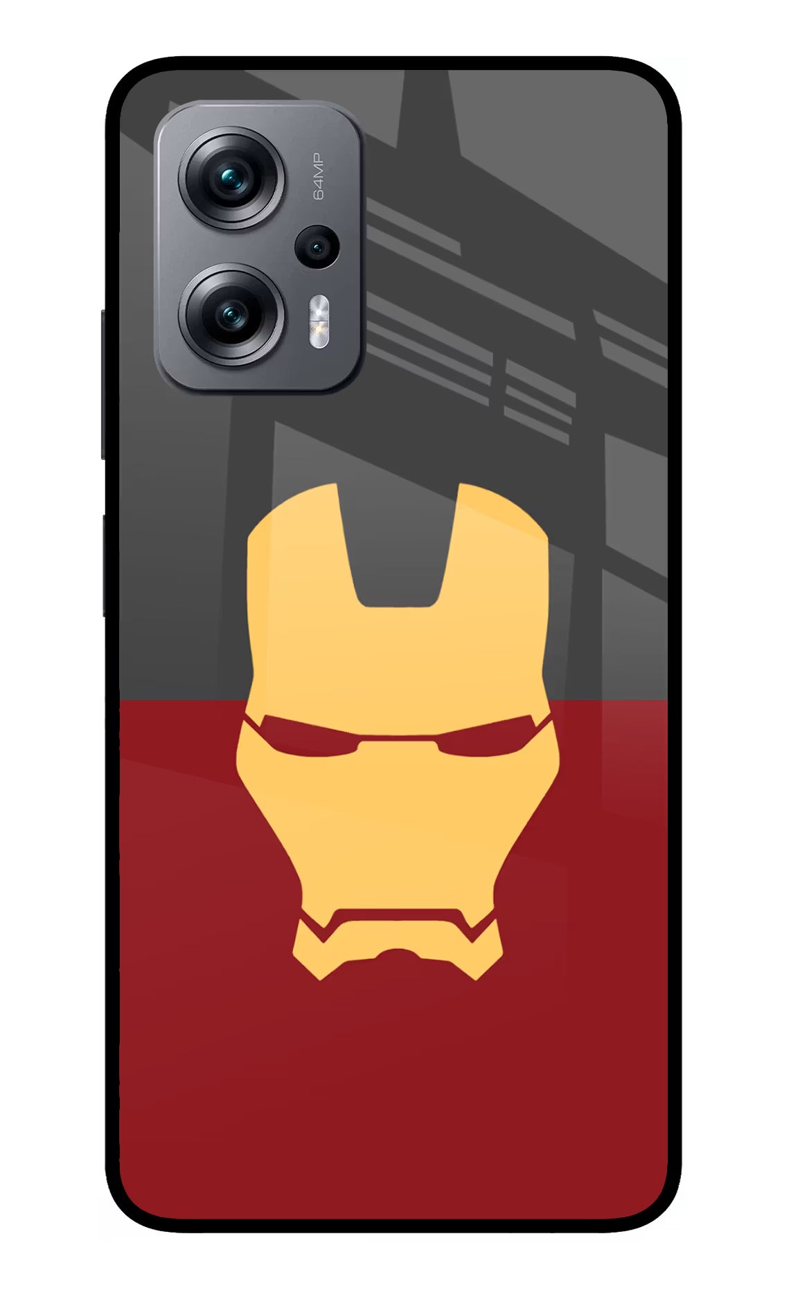 Ironman Redmi K50i Glass Case Back Cover by Casekaro