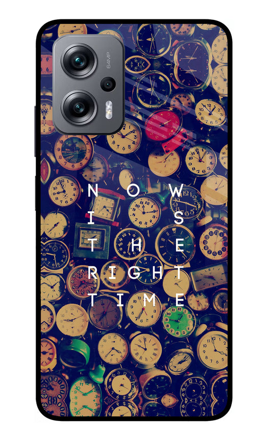 Now is the Right Time Quote Redmi K50i Glass Case